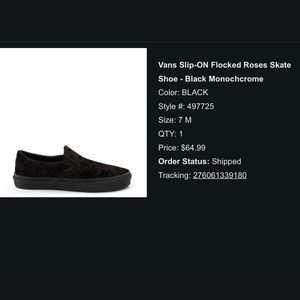 Vans rose all black suede slip ons BRAND NEW IN BOX NEVER WORN